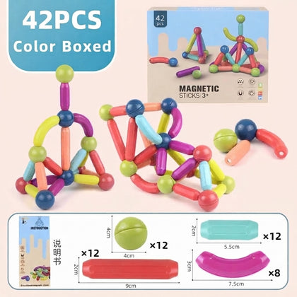 Magnetic Construction Set (42 Pcs)